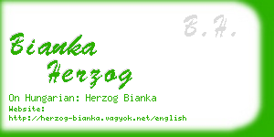 bianka herzog business card